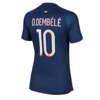 Fotballdrakt Dame Paris Saint-Germain Ousmane Dembele #10 Hjemmedrakt 2023-24 Kortermet